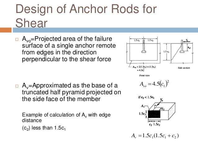 anchor bolt calculation in concrete